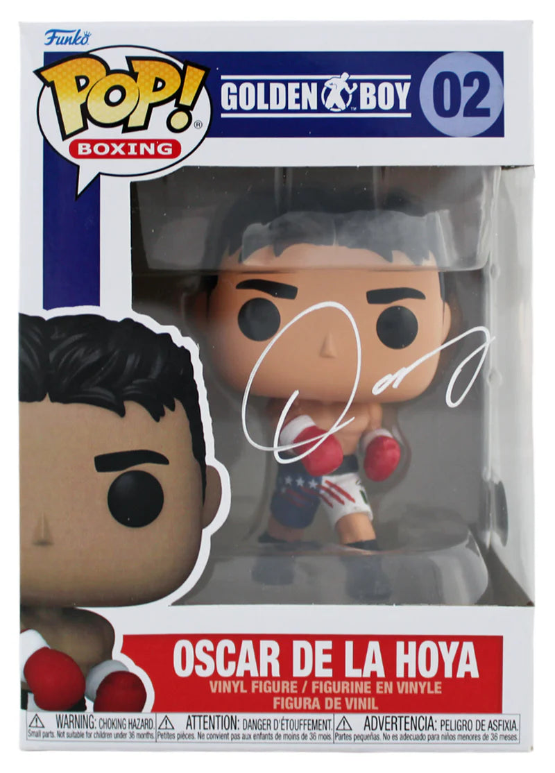 Oscar De La Hoya Signed Funko Pop Vinyl Boxing Figure with Beckett Witness